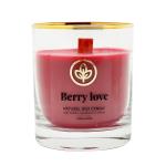 CANDELA PROFUMATA ORGANIC BERRY LOVE 250gr profumazione ciliegia