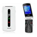 TELFONO CELLULARE BRONDI PRESIDENT DISPLAY CON FLIP ATTIVO GSM DUAL-SIM DISPLAY MAXI 3" Fotocamera 1.3 Mp COLORE BIANCO