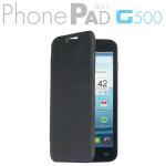 MEDIACOM CUSTODIA FLIP CASE M-G500AFC PER TELEFONO CELLULARE PhonePad Duo G500 COLORE BLACK