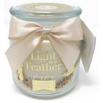 CANDELA PROFUMATA GIARA PICCOLA BEIGE YLANG YLANG 400gr profumazione floreale ylang ylang 80h durata