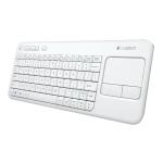 MINI TASTIERA CON TOUCHPAD LOGITECH TOUCH KEYBOARD K400 WIRELESS 2.4G ULTRA SLIM WHITE