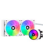 VENTOLA DISSIPATORE A LIQUIDO CPU ITEK EVOLIQ 240 ARGB (White Edition) - Socket Universale, LED ARGB - 250 Watt TDP - 240mm
